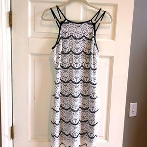 Guess White Crochet Short Dress Size 4